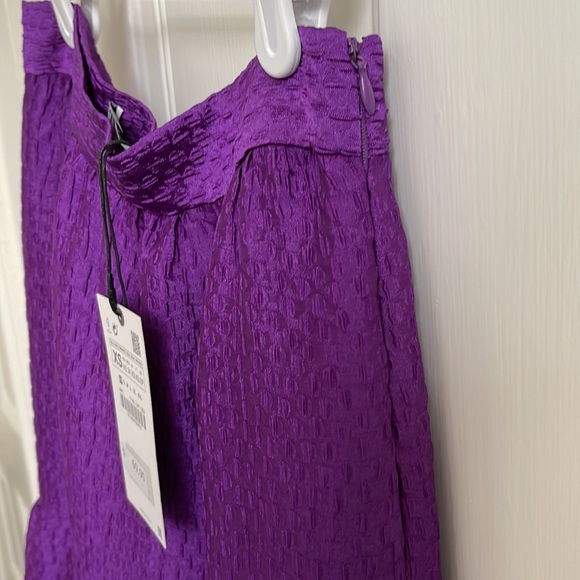 NWT Zara Textured Tiered Maxi Skirt - Picture 4 of 5